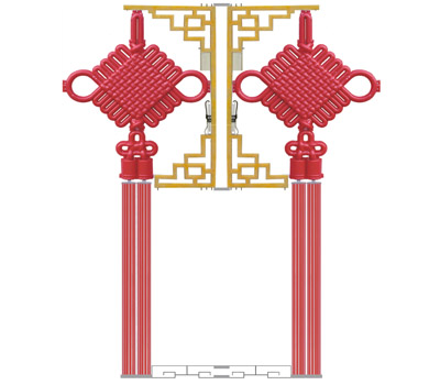 大M型发光支架中国结灯